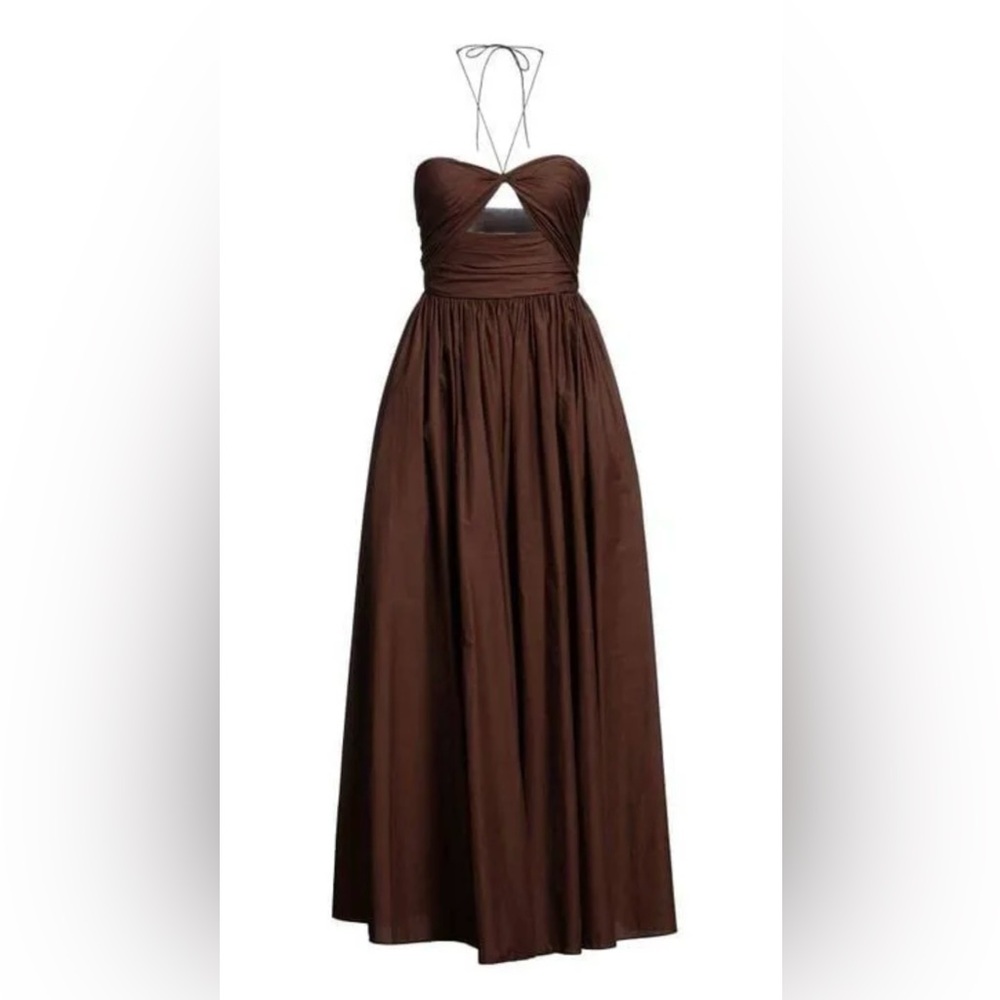 Matteau Chocolate Brown Maxi Dress